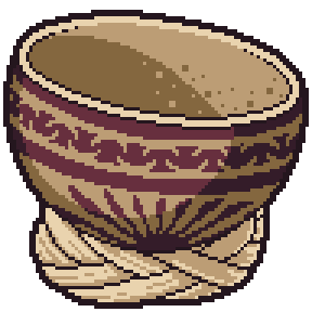 Jícara A small jícara, a bowl used to serve hot beverages, such as pozol.