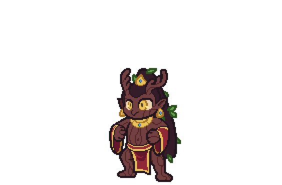 Alux Cheering Animation A GIF of a pixel Alux jumping up and down in excitement.