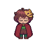 A GIF of Kid and Masque. Masque suspends himself in mid-air and blows a raspberry at Kid; Kid laughs at the action.