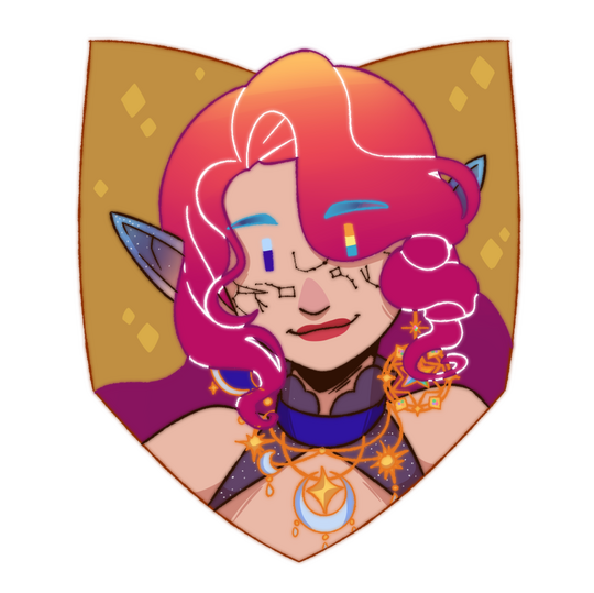 A profile picture illustration of the vendors animator, Aurora