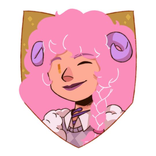 A profile picture illustration of the overworld character animator, Ovelha