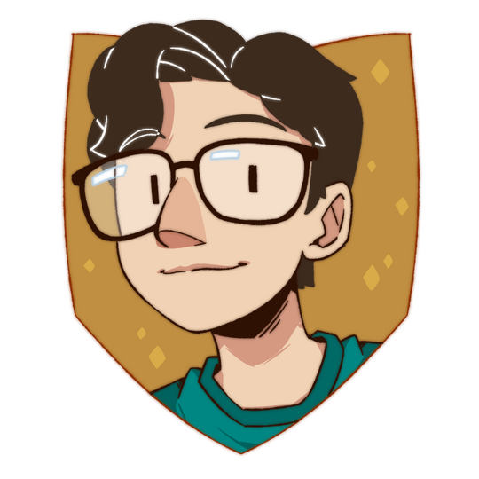 A profile picture illustration of the art director, Conner